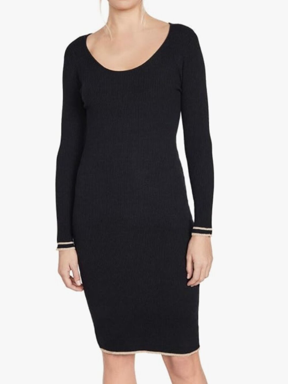 NEW cupcakes and cashmere Womens Claudia Rib Knit Sweater Dress - Medium